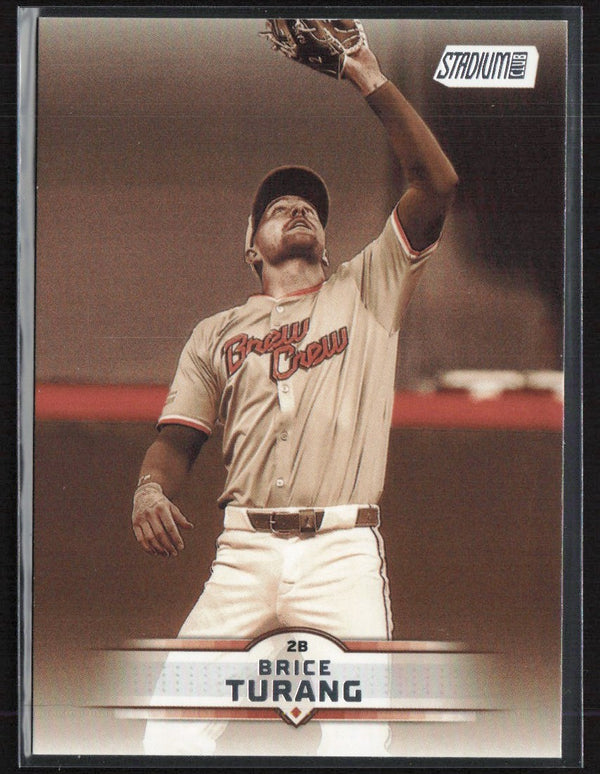 Brice Turang 2025 Topps Stadium Club Sepia #193 Milwaukee Brewers