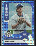 Robin Yount 2022 Panini Mosaic 1980's Stars Blue Camo Prizm #288