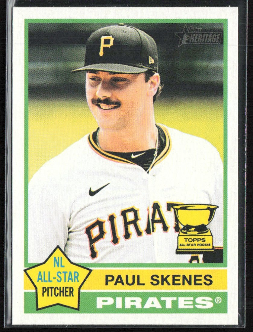 Paul Skenes 2025 Topps Heritage #60 Pittsburgh Pirates