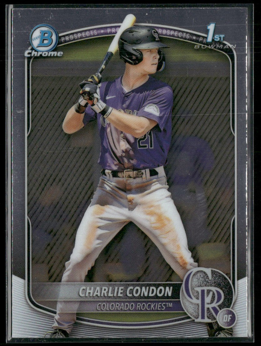 Charlie Condon 2025 Bowman Chrome 1st #BCP-75 Colorado Rockies