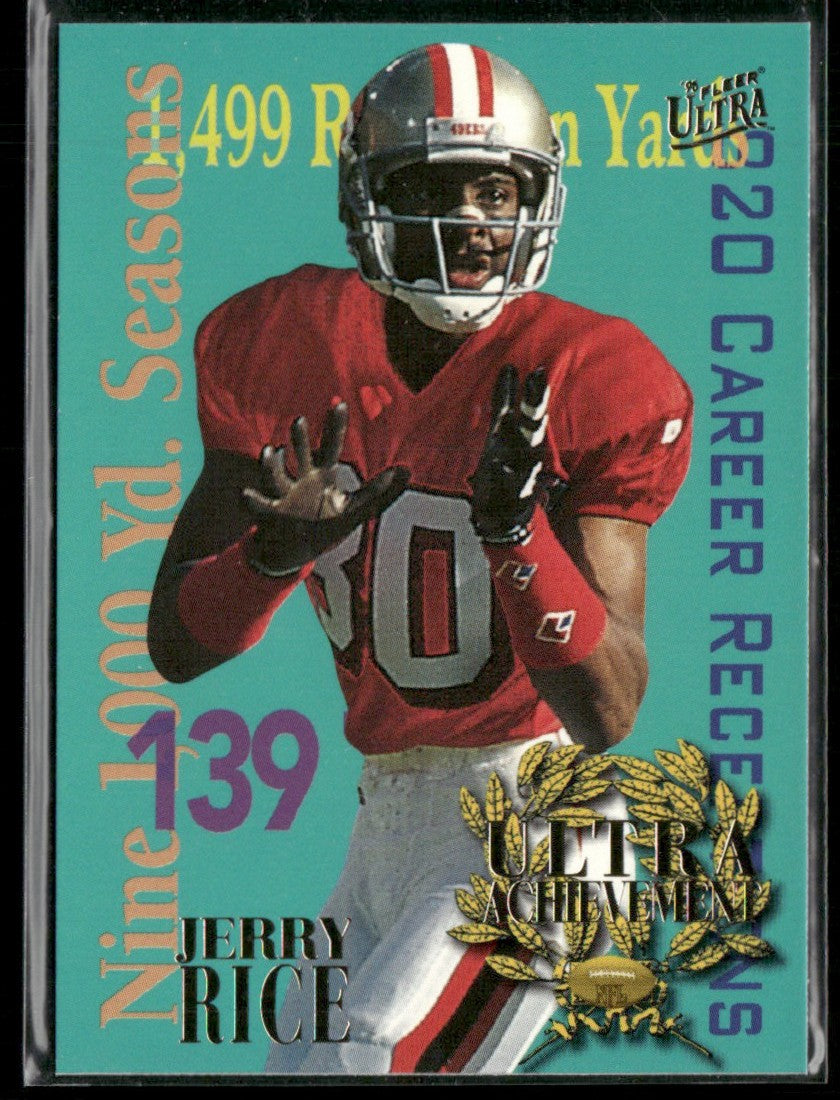 Jerry Rice 1995 Fleer Ultra Achievement #5 San Francisco 49ers