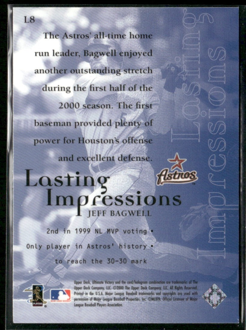 Jeff Bagwell 2000 Upper Deck Ultimate Victory Lasting Impressions #L8