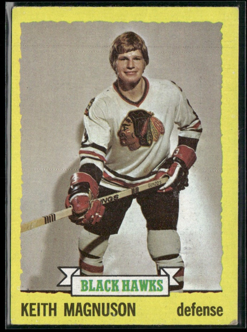 Keith Magnuson 1973 Topps #44 Chicago Blackhawks