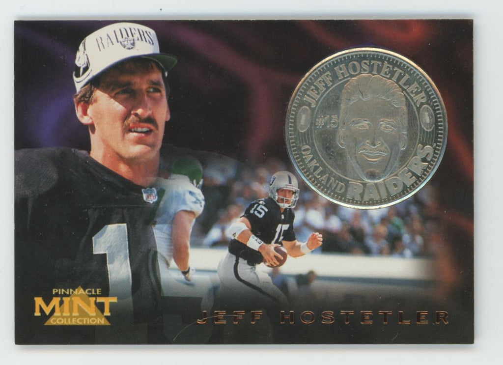 Jeff Hostetler 1996 Pinnacle Mint QB Club #11 Oakland Raiders