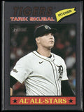Tarik Skubal 2026 Topps Heritage Dark Gray #281 Detroit Tigers