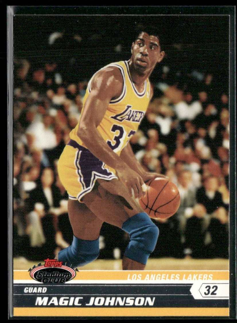 Magic Johnson 2007 Topps Stadium Club #93 Los Angeles Lakers