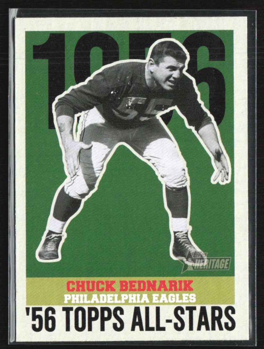 Chuck Bednarik 2001 Topps Heritage 1956 All-Stars #HA-CB Philadelphia Eagles