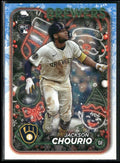 Jackson Chourio 2024 Topps Holiday RC #H119 Milwaukee Brewers