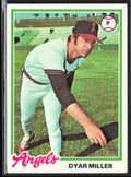 Dyar Miller 1978 Topps #239 California Angels