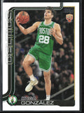 Hugo Gonzalez 2025 Topps RC #228 Boston Celtics