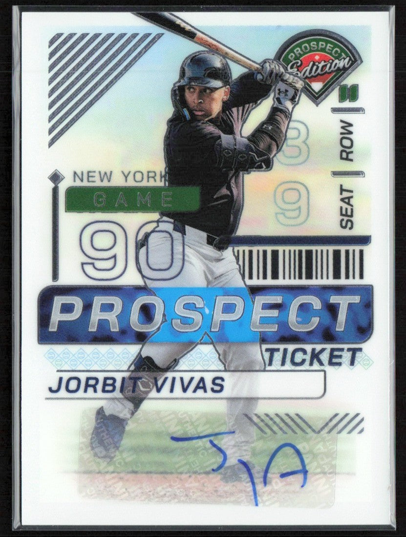 Jorbit Vivas 2024 Panini Prospect Edition AUTO #97 New York Yankees
