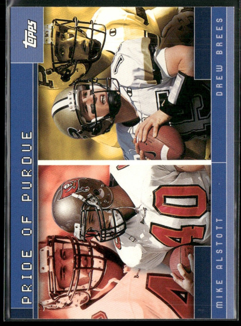Mike Alstott Drew Brees 2001 Topps Pride of Purdue #TC15