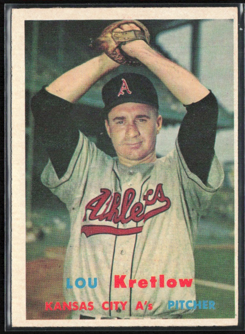 Lou Kretlow 1957 Topps #139 Kansas City Athletics