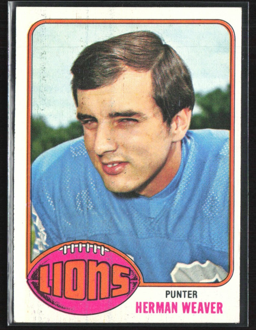 Herman Weaver 1976 Topps #375 Detroit Lions