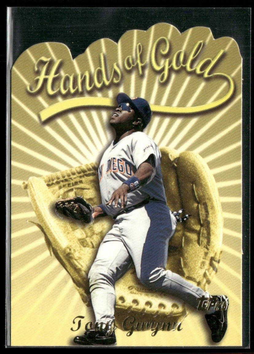 Tony Gwynn 1999 Topps Hands of Gold Die Cut #HG5 San Diego Padres