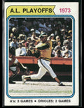 As 3 Games Orioles 2 Games 1973 Topps #470 Oakland Athletics