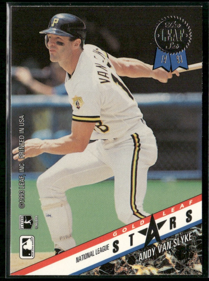 Ken Griffey Jr./Andy Van Slyke 1993 Leaf Gold Stars #7