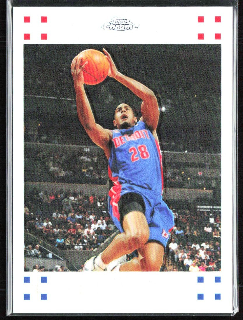 Arron Afflalo 2007 Topps Chrome Refractor /1499 #148 Detroit Pistons