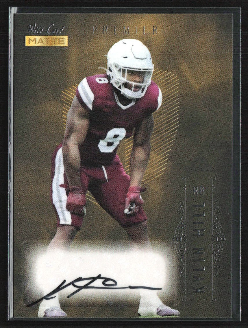 Kylin Hill 2021 Wild Card MATTE RC AUTO #MB-A Green Bay Packers