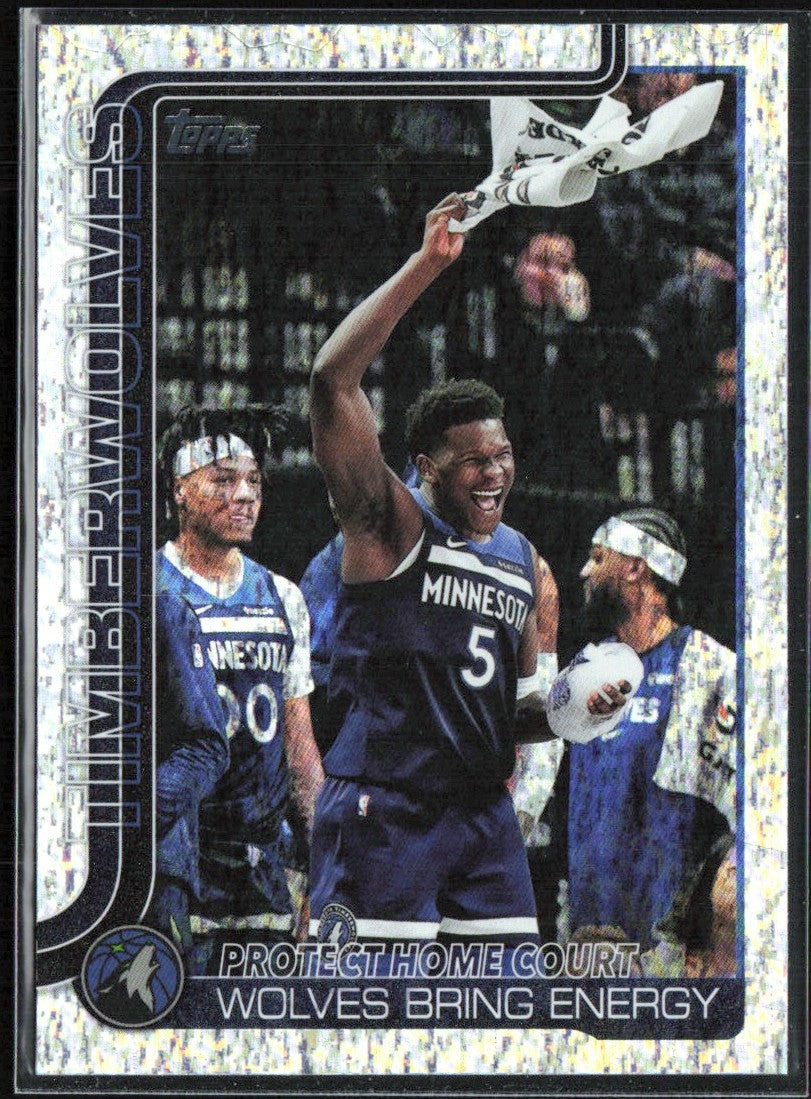 Anthony Edwards 2025 Topps Checklist #287 Minnesota Timberwolves