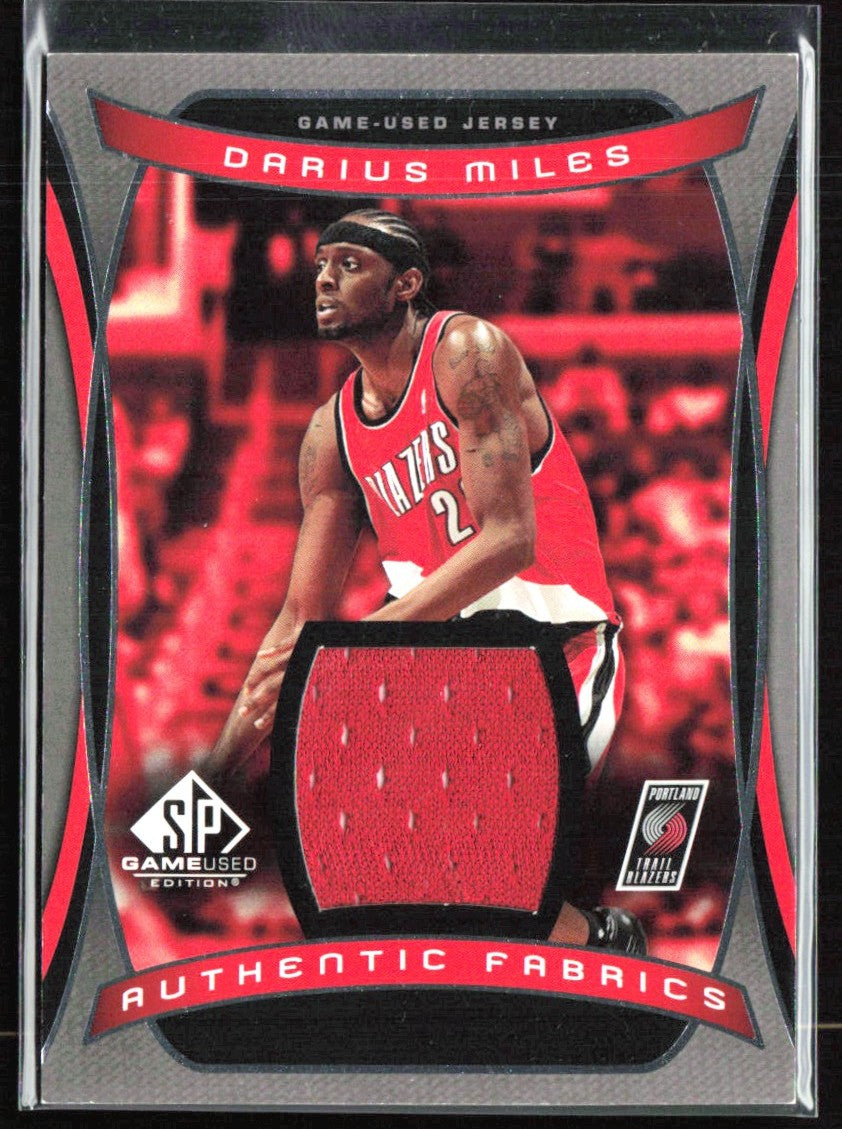 Darius Miles 2004 SP Game Used Authentic Fabrics Jersey #AF-DM