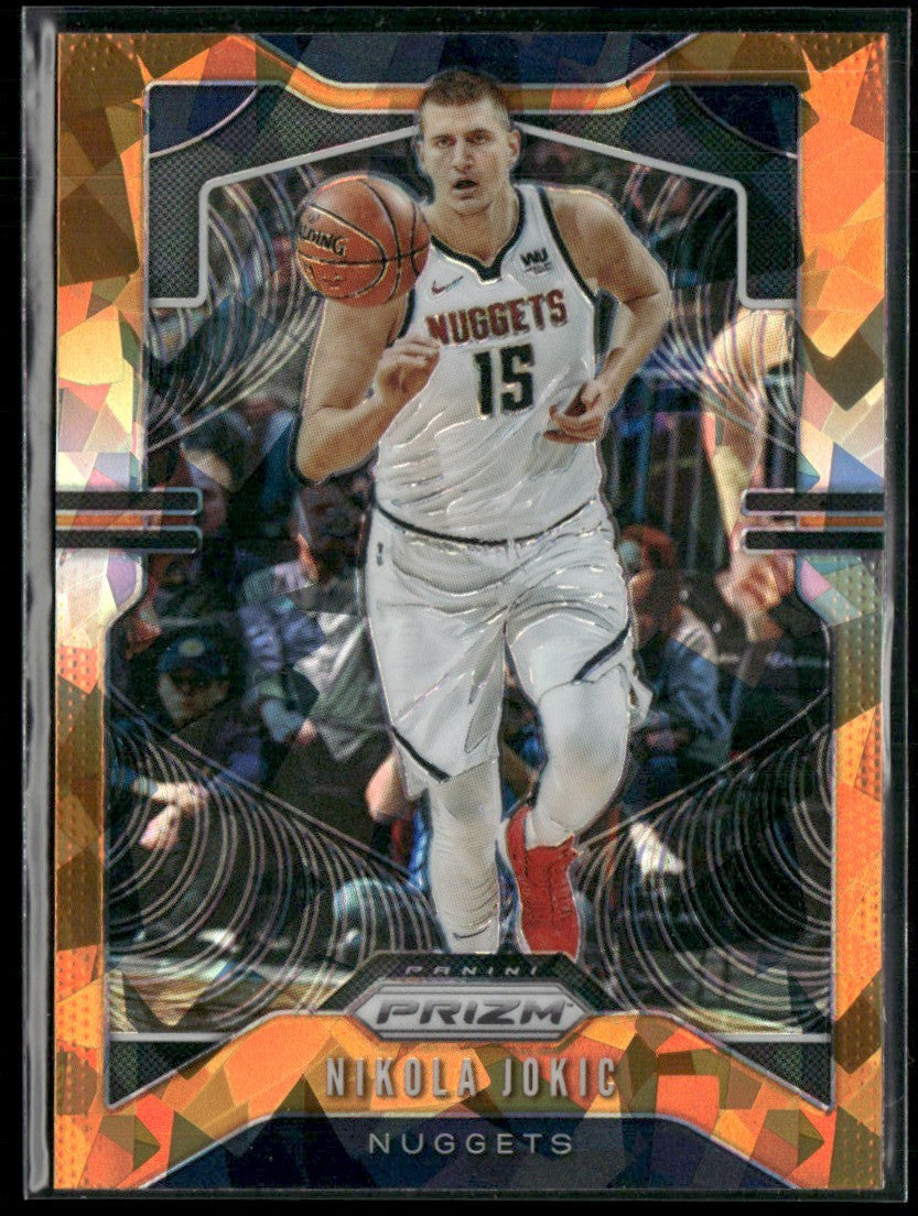 Nikola Jokic 2019 Panini Prizm Orange Ice #84 Denver Nuggets