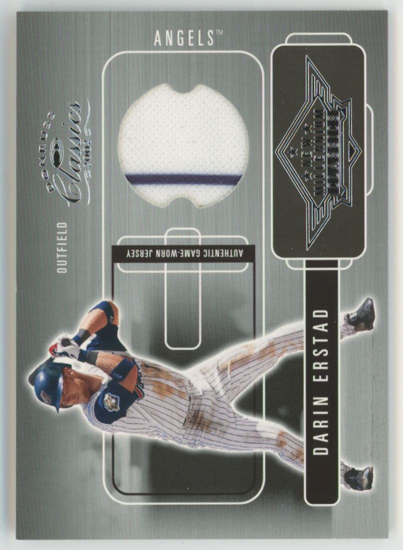 Darin Erstad 2002 Donruss Classics New Millennium /500 Jersey #45 Anaheim Angels