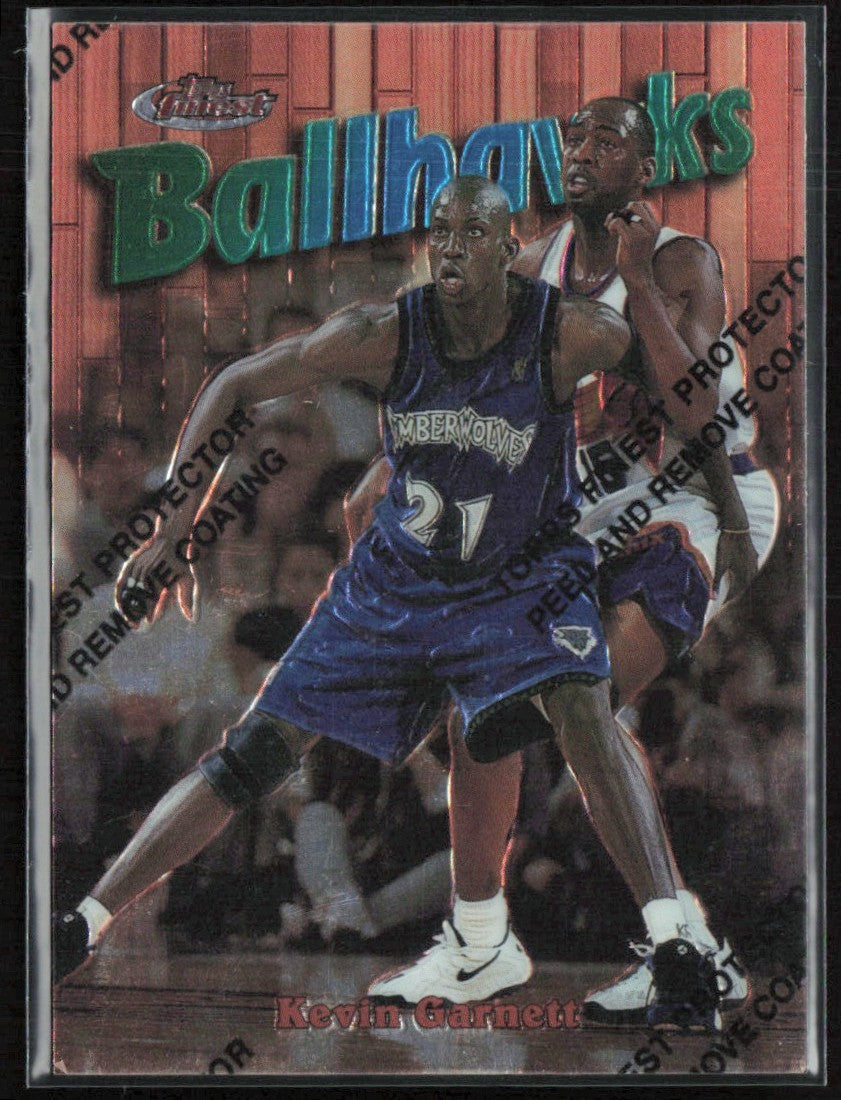 Kevin Garnett 1997 Topps Finest Ballhawks #61 Minnesota Timberwolves