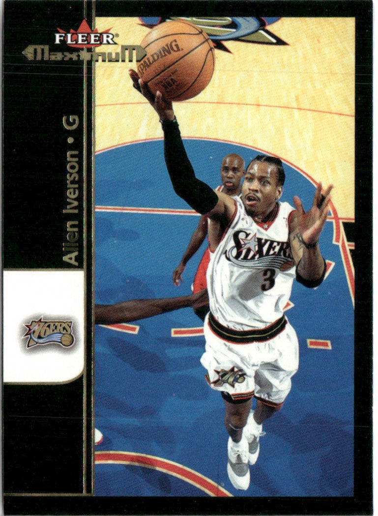 Allen Iverson 2001 Fleer Maximum #13 Philadelphia 76ers
