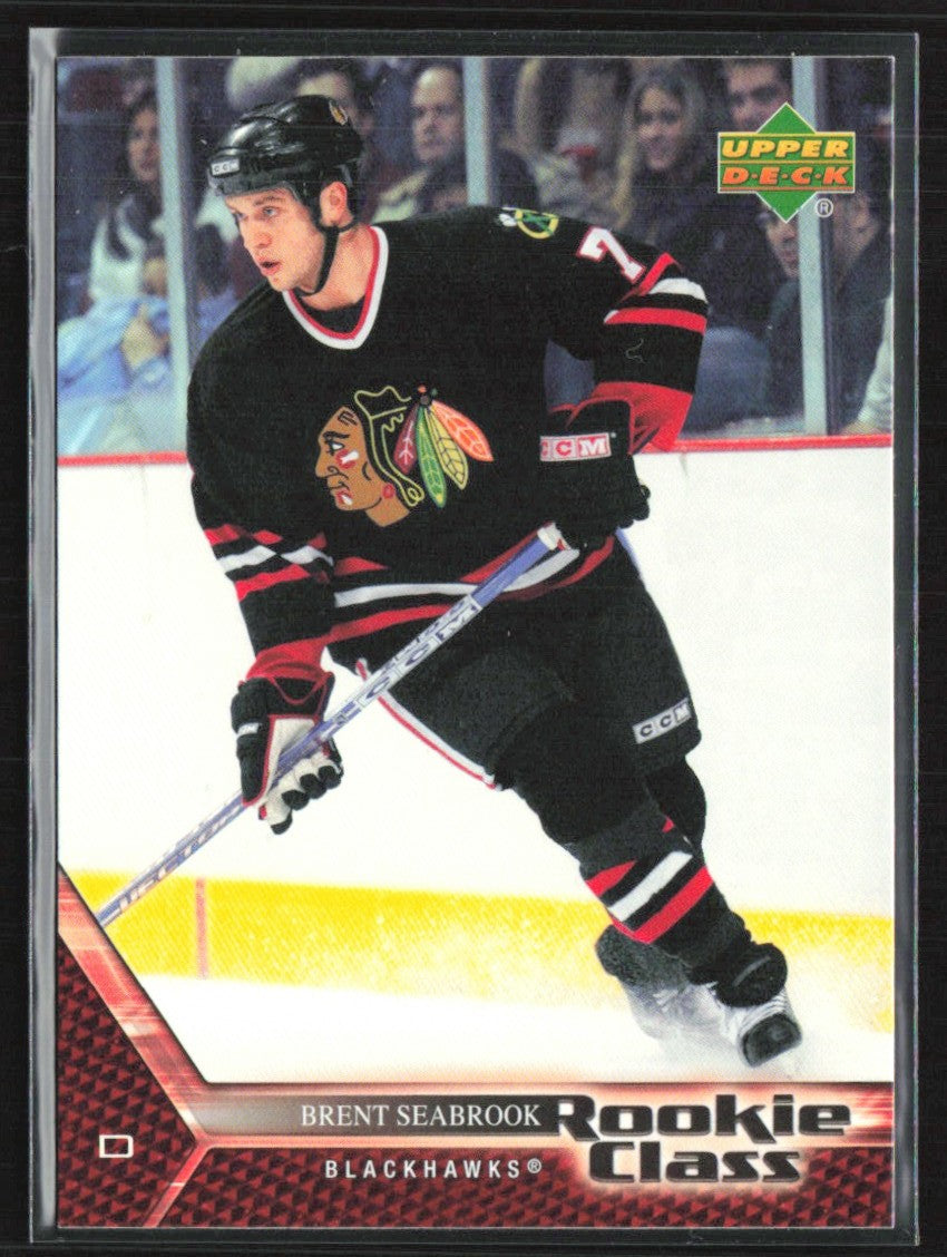 Brent Seabrook 2005 Upper Deck RC #29 Chicago Blackhawks