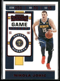 Nikola Jokic 2019 Panini Contenders Game Ticket Red #85 Denver Nuggets