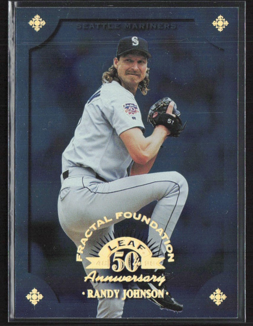 Randy Johnson 1998 Leaf Fractal Foundation /3999 #30 Seattle Mariners