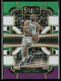 Jayson Tatum 2023 Panini Select Concourse Green White Purple Prizm #45