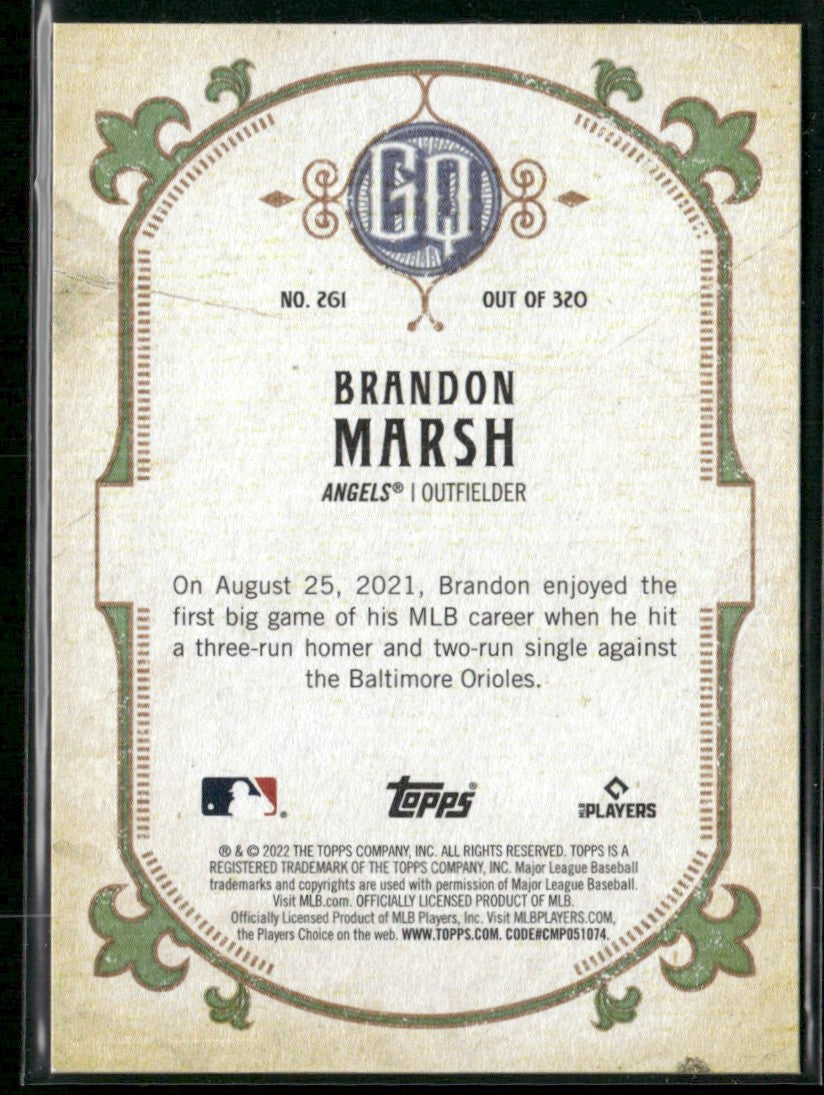 Brandon Marsh 2022 Topps Gypsy Queen Chrome RC #261 Los Angeles Angels