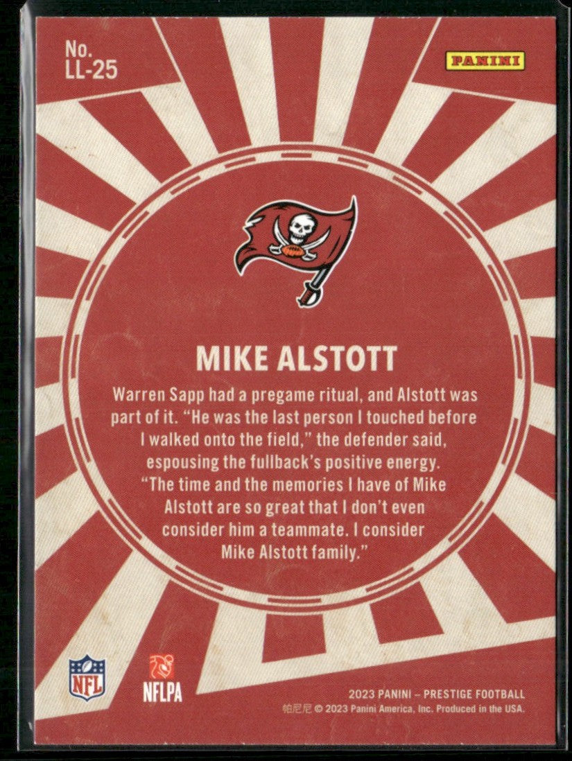 Mike Alstott 2023 Panini Prestige Living Legends #LL-25 Tampa Bay Buccaneers