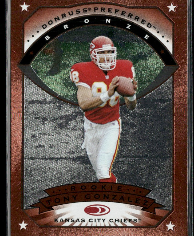 Tony Gonzalez 1997 Donruss Preferred RC #102 Kansas City Chiefs
