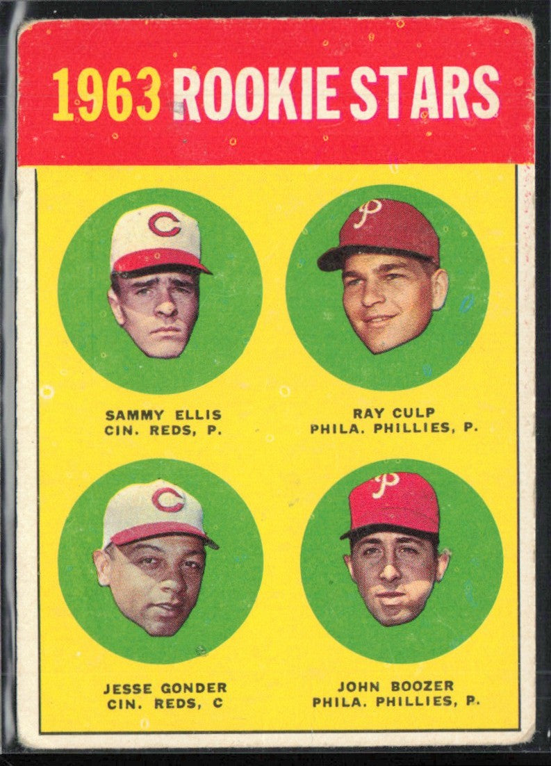 Ellis Culp Gonder Boozer 1963 Topps RC #29.0 Cincinnati Reds