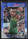 Donovan Mitchell 2019 Panini NBA Hoops Premium Stock Blue Cracked Ice #185