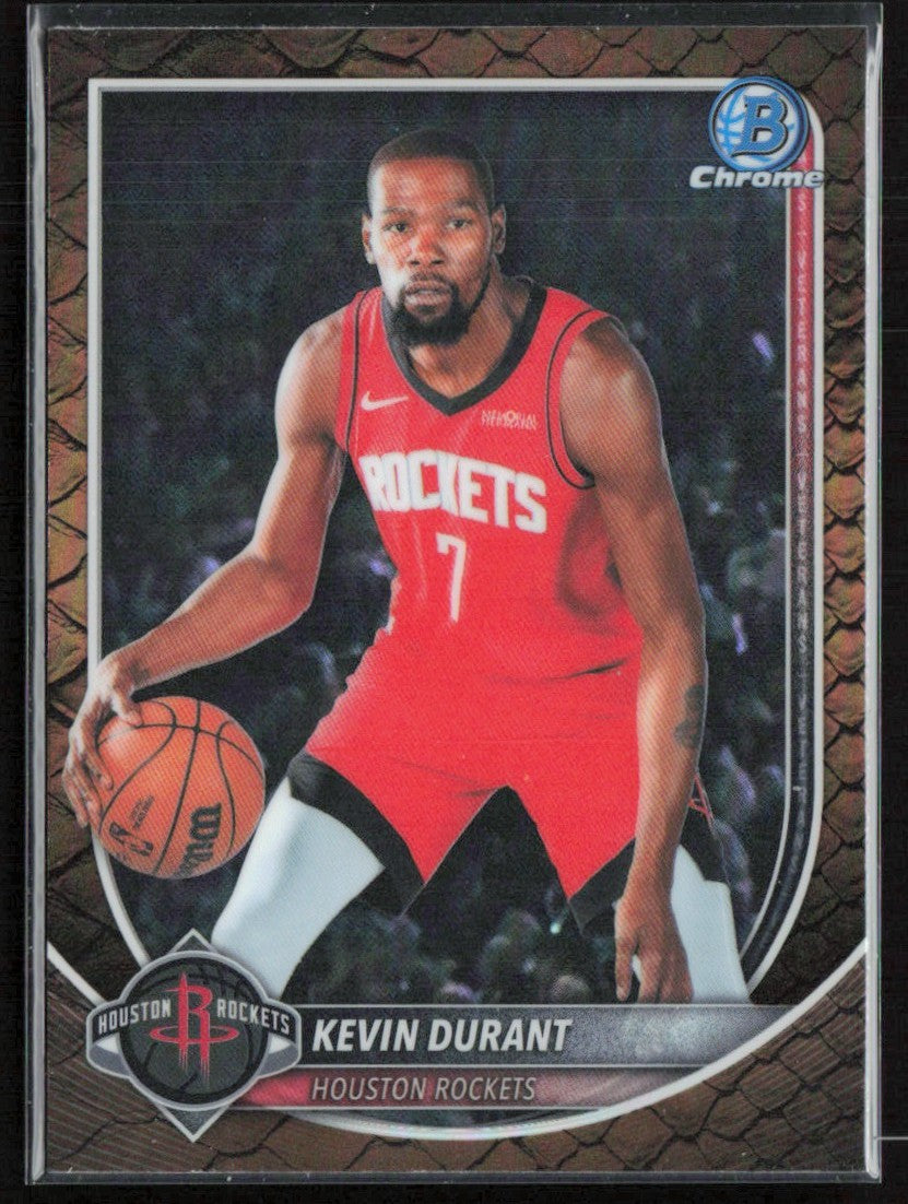 Kevin Durant 2025 Bowman Chrome Reptilian #BCV-125 Houston Rockets