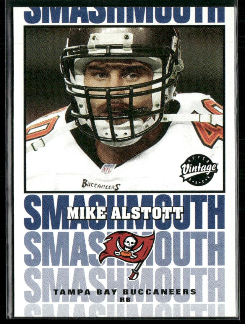 Mike Alstott 2001 Upper Deck Vintage Smashmouth #S13 Tampa Bay Buccaneers