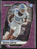 Omarion Hampton 2025 Panini Prizm Draft Purple Wave RC #74