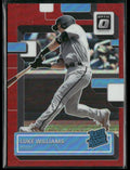 Luke Williams 2022 Donruss Optic Red Prizm RC /60 #89 Miami Marlins
