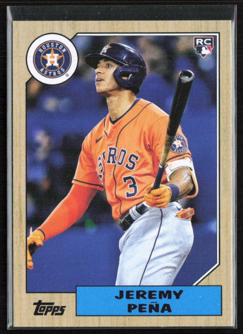 Jeremy Pena 2022 Topps Archives 1987 Design RC #280 Houston Astros