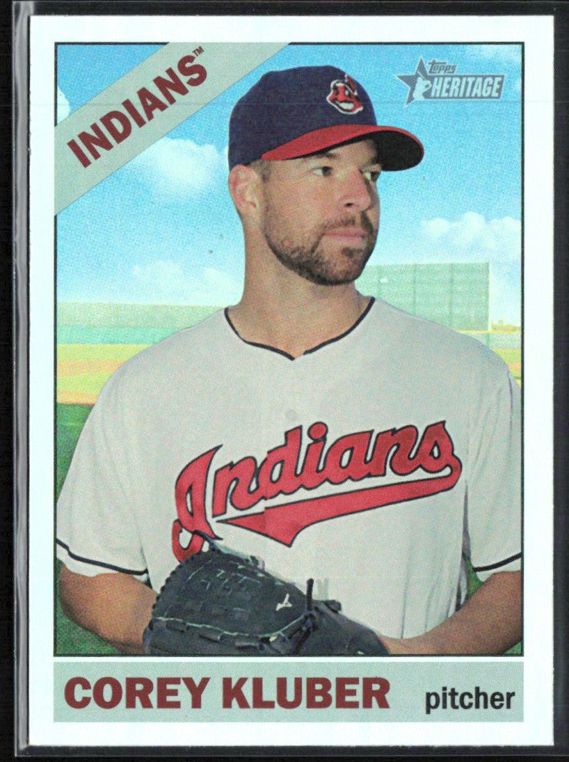 Corey Kluber 2015 Topps Heritage Chrome Foil #THC-484 Cleveland Indians