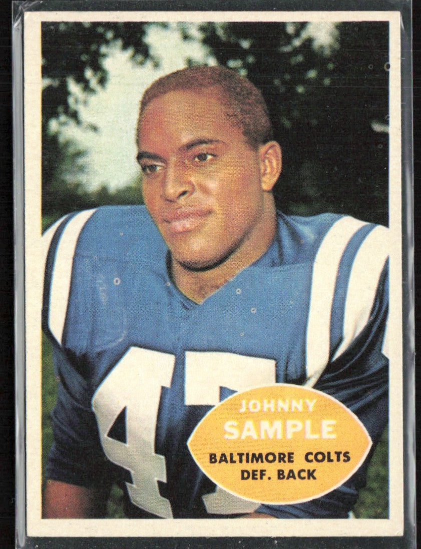 Johnny Sample 1960 Topps RC #9 Baltimore Colts
