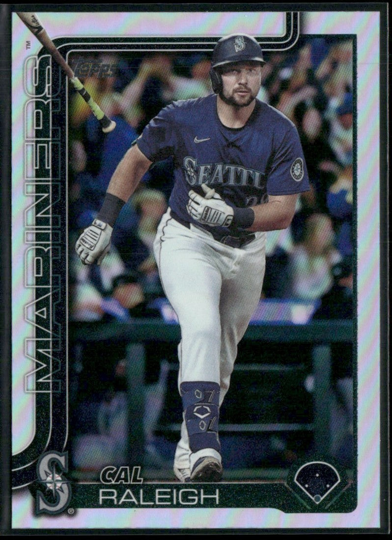 Cal Raleigh 2025 Topps Rainbow Foil #603 Seattle Mariners