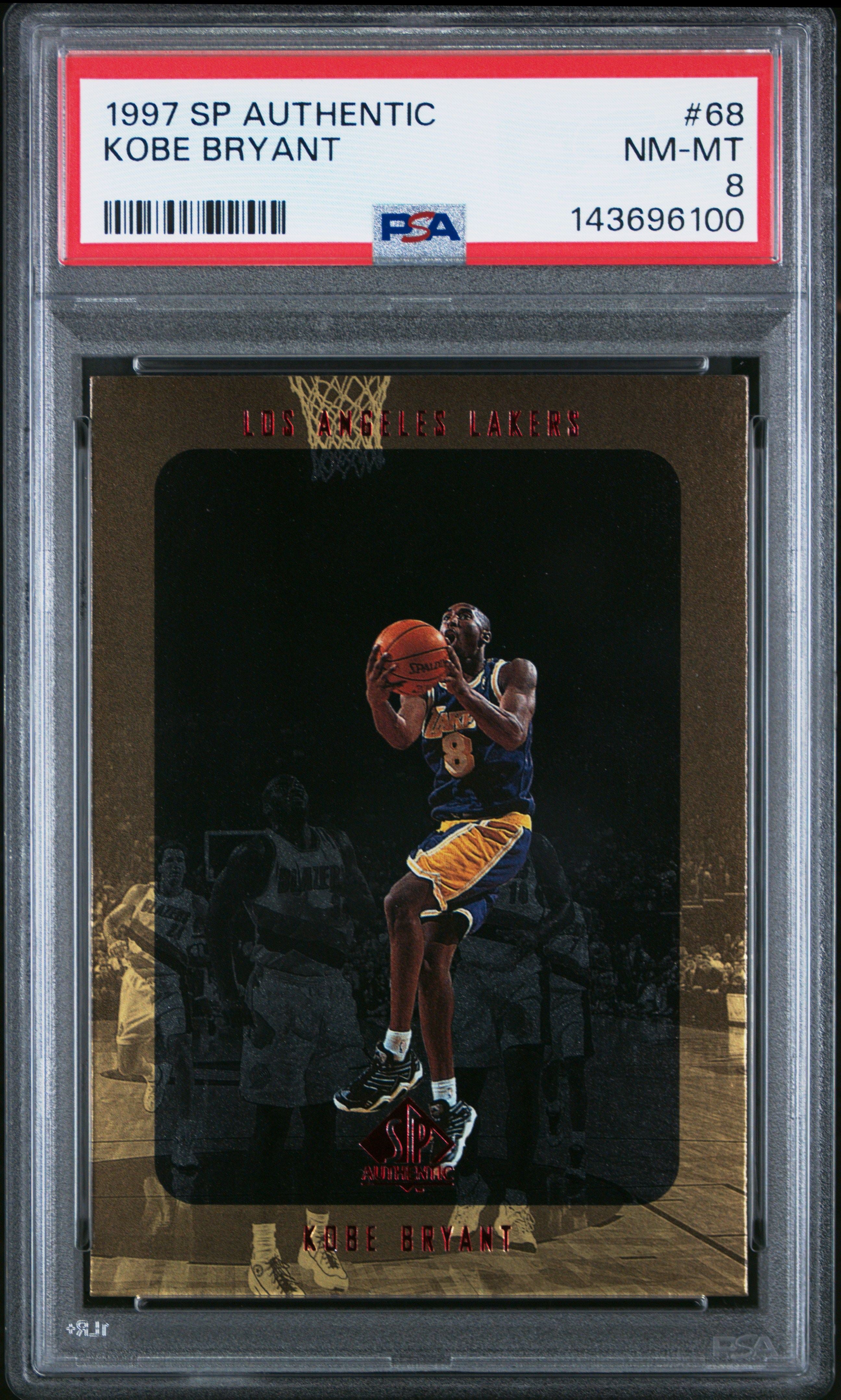Kobe Bryant 1997 SP Authentic psa 8 #68 Los Angeles Lakers