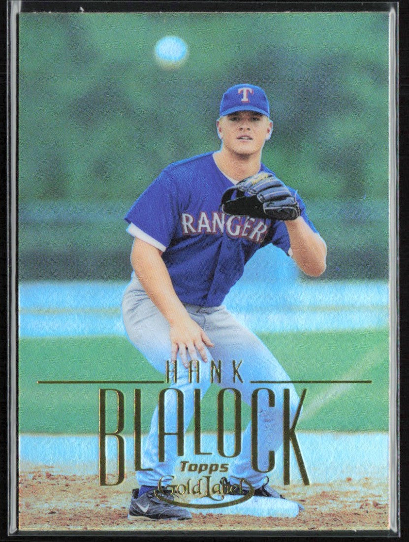 Hank Blalock 2002 Topps Gold Label #85 Texas Rangers