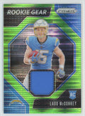 Ladd McConkey 2024 Panini Prizm Rookie Gear Neon Green Pulsar RC Jersey #RG-LMY