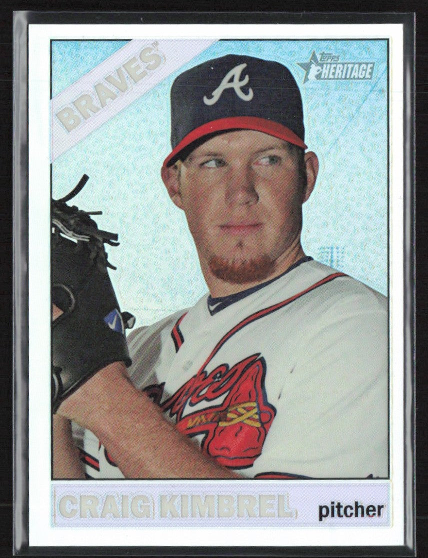 Craig Kimbrel 2015 Topps Heritage Chrome Refractor /566 #THC-472 Atlanta Braves